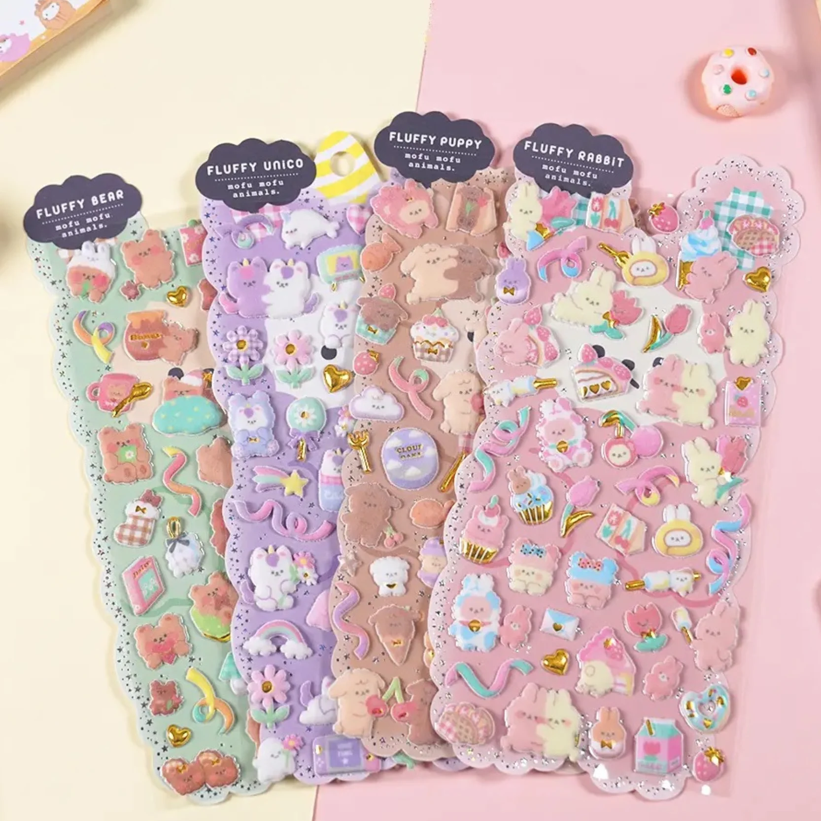 Kawai Fluffy Deco Sticker - Image 4