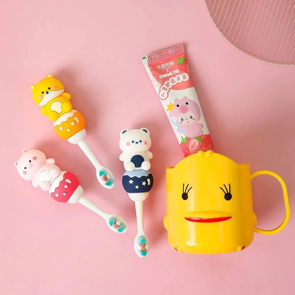 Kawaii Toothbrush with Soft Bristles for Kids (Pack of 1)
