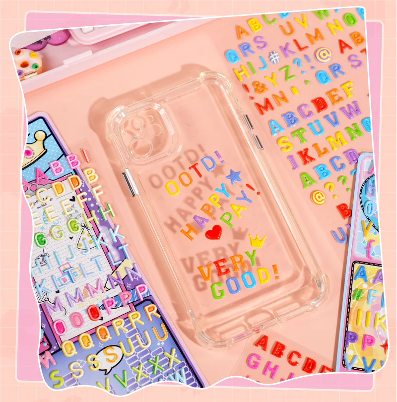 Kawaii Alphabet Puffy Sticker Set - Image 3
