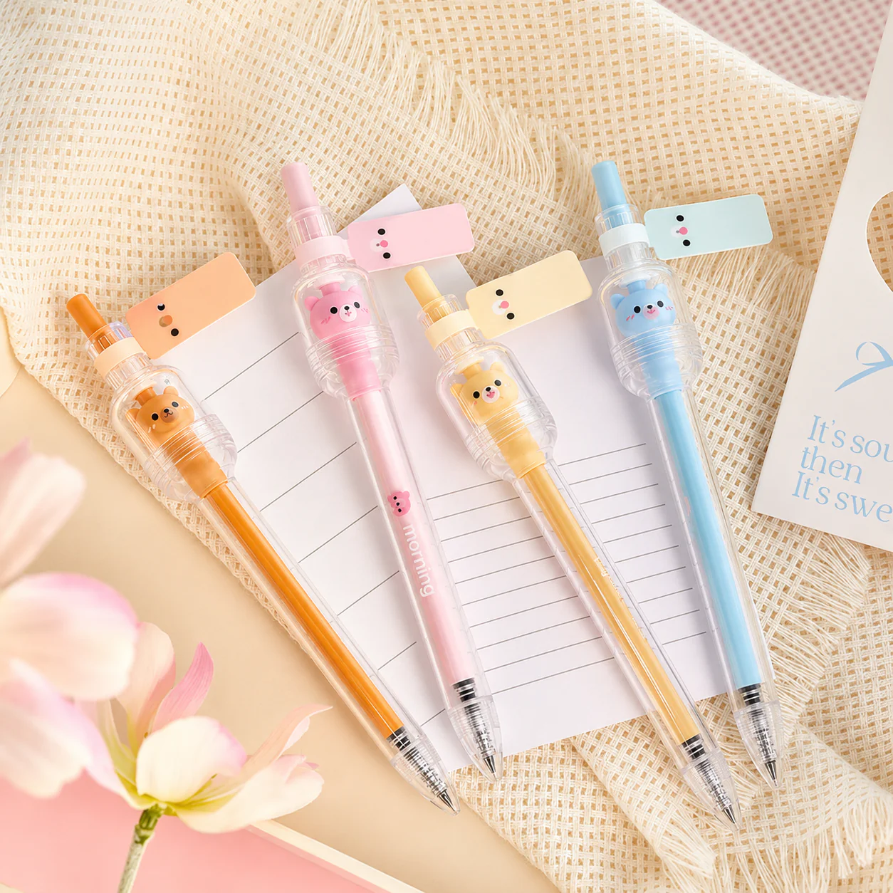Kawaii Bear Rotating Gel Pen - Image 2