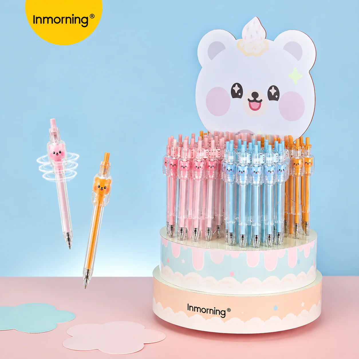 Kawaii Bear Rotating Gel Pen - Image 4