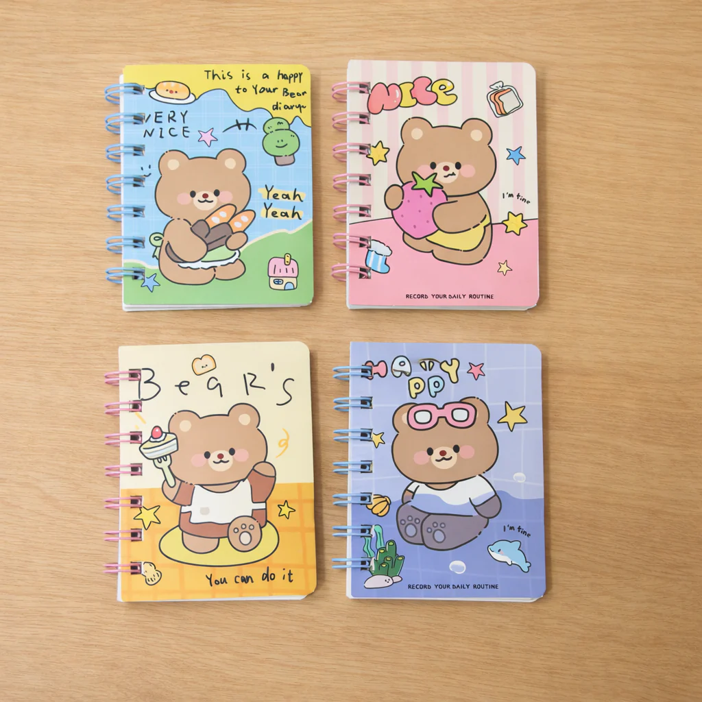 Kawaii Mini Spiral Diary
