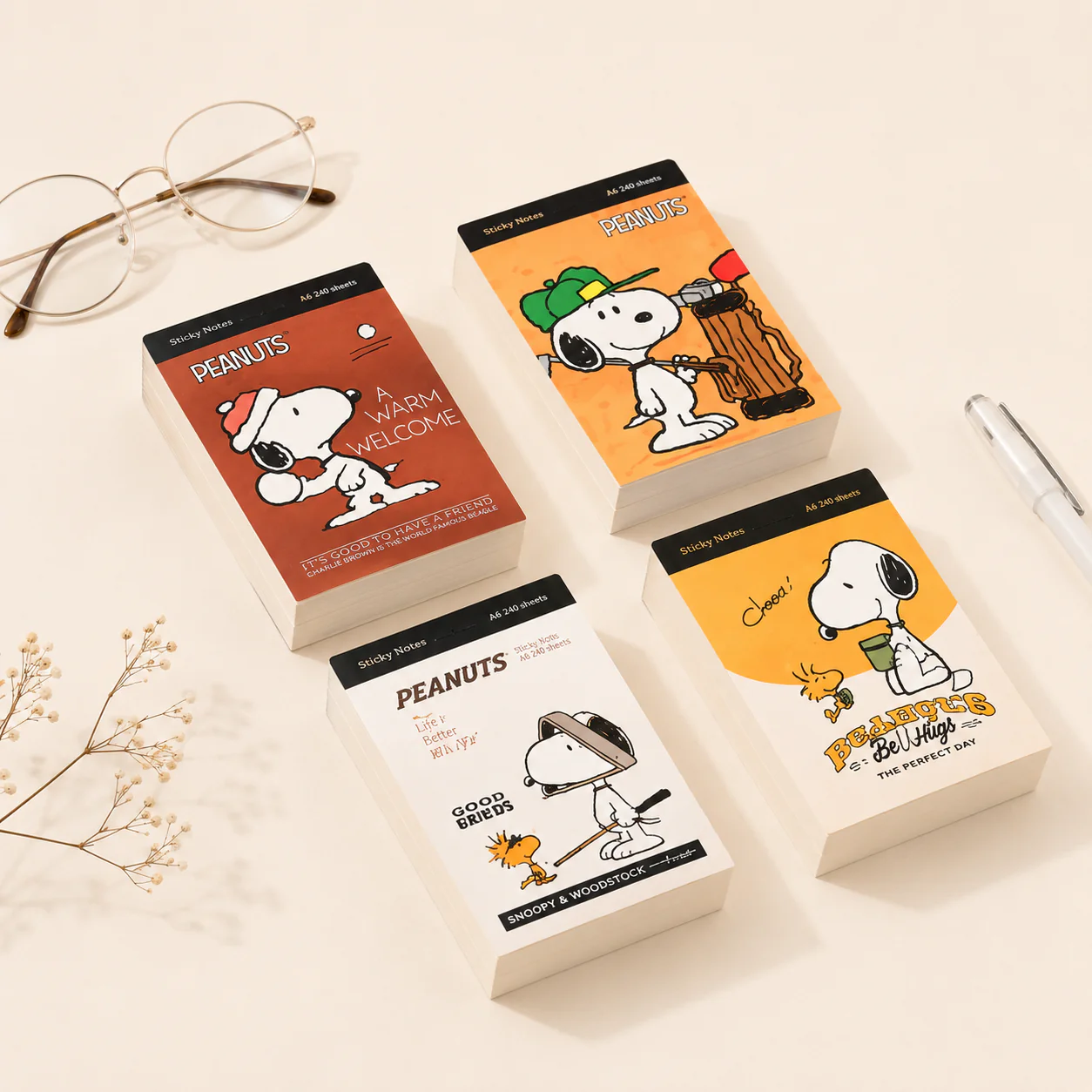Kawaii Snoopy Memo Pad