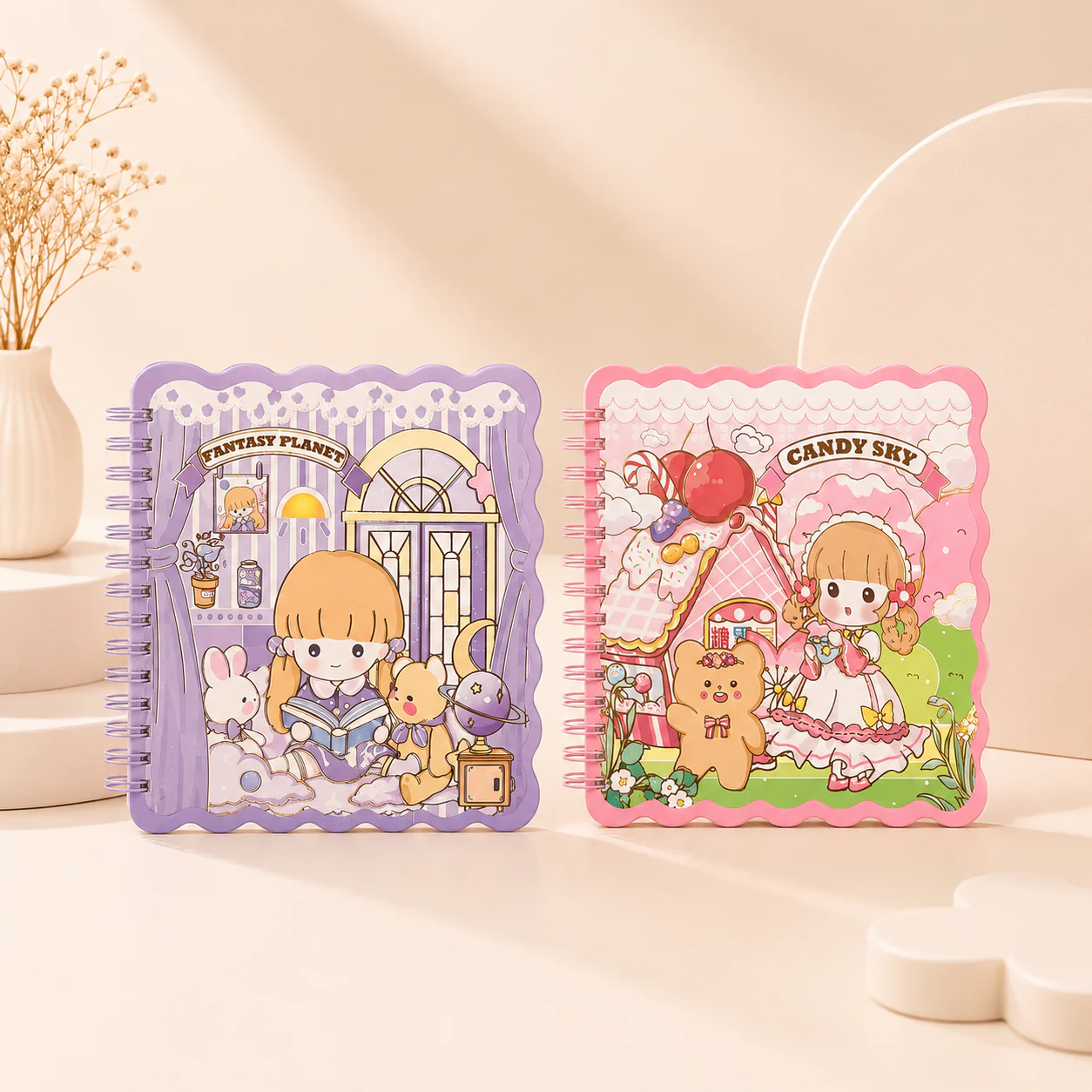 Kawaii Spiral Grid Diary - Image 3