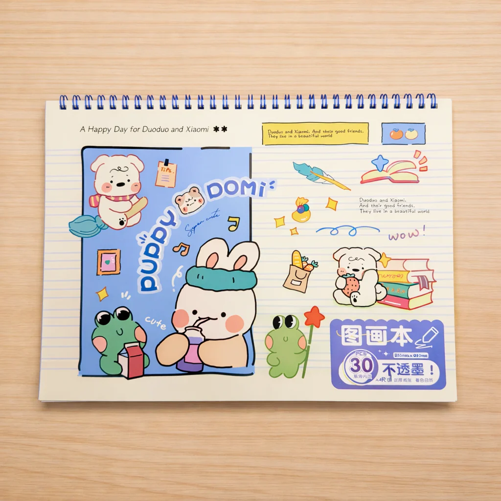 Kawaii Spiral Drawing Book - Image 3