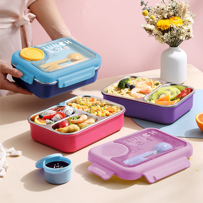 Kawaii Stainless Steel Lunch Box - Image 3