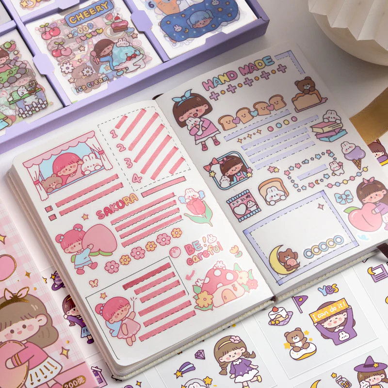 Kawaii Sticker Box (200pcs) - Image 7