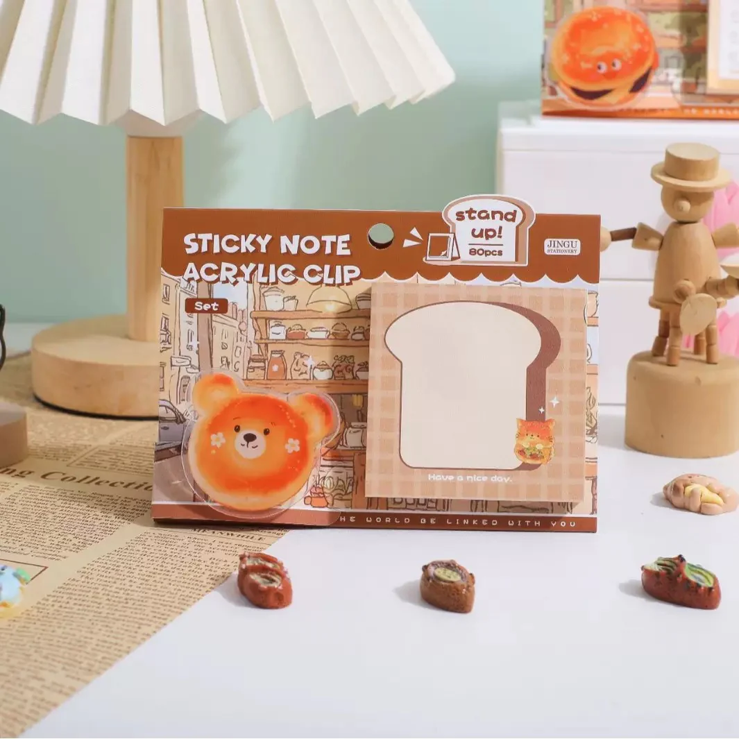Kawaii Sticky Note With Acrylic Clip - Image 4