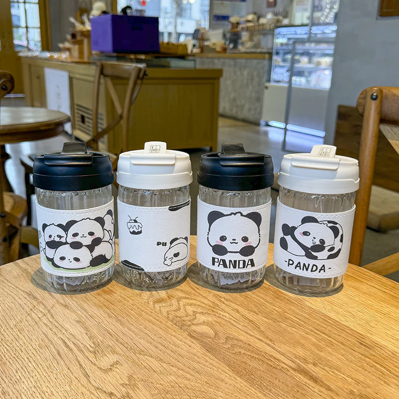 Panda Kawaii Glass Tumbler - Image 2
