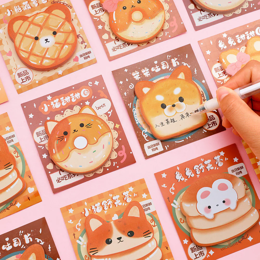 Kitty Bread Mini Sticky Note - Image 2
