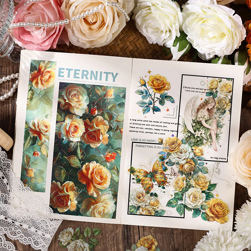 Korean Flower Journal Sticker (4 Sheet) - Image 4