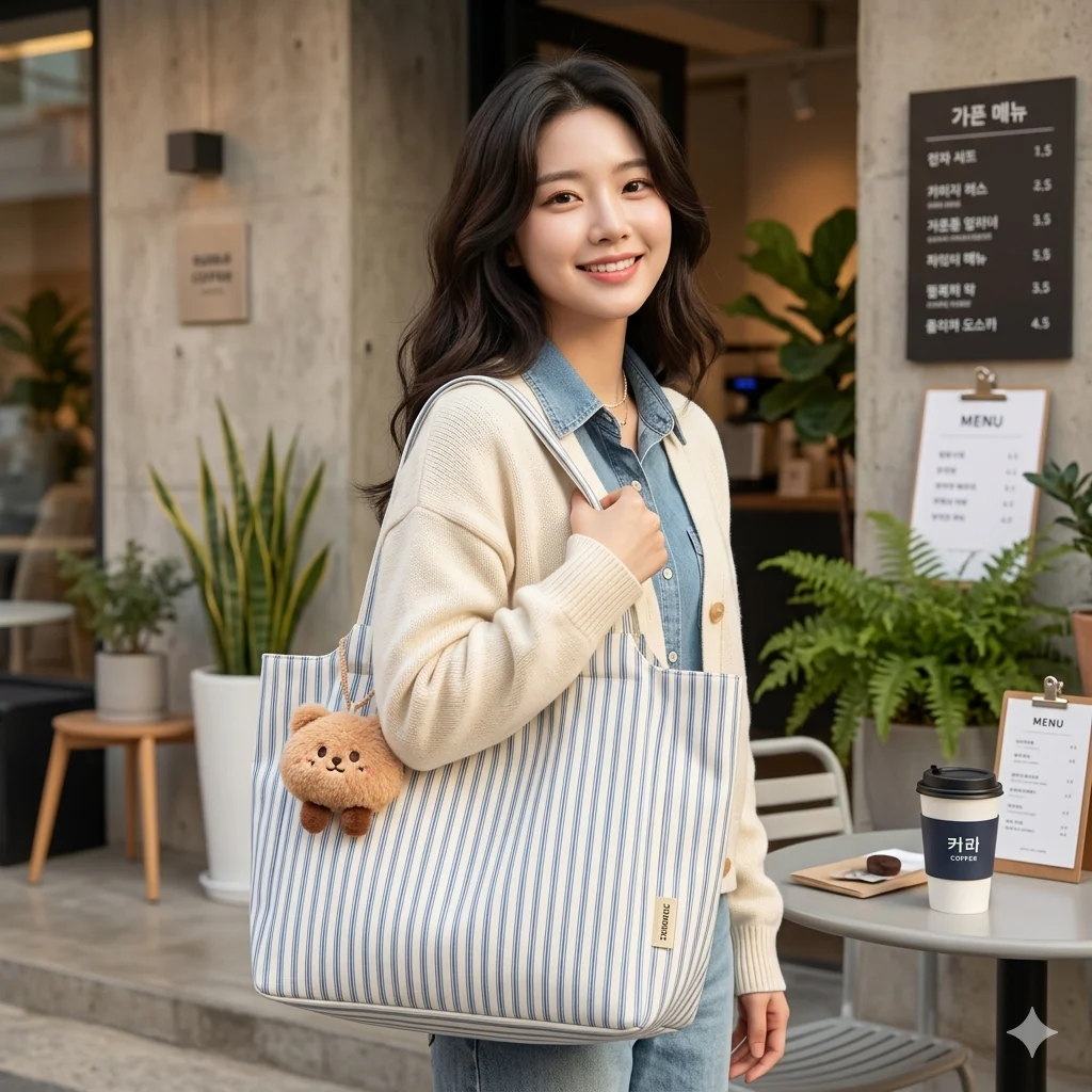Korean Style Tote Bag - Image 3