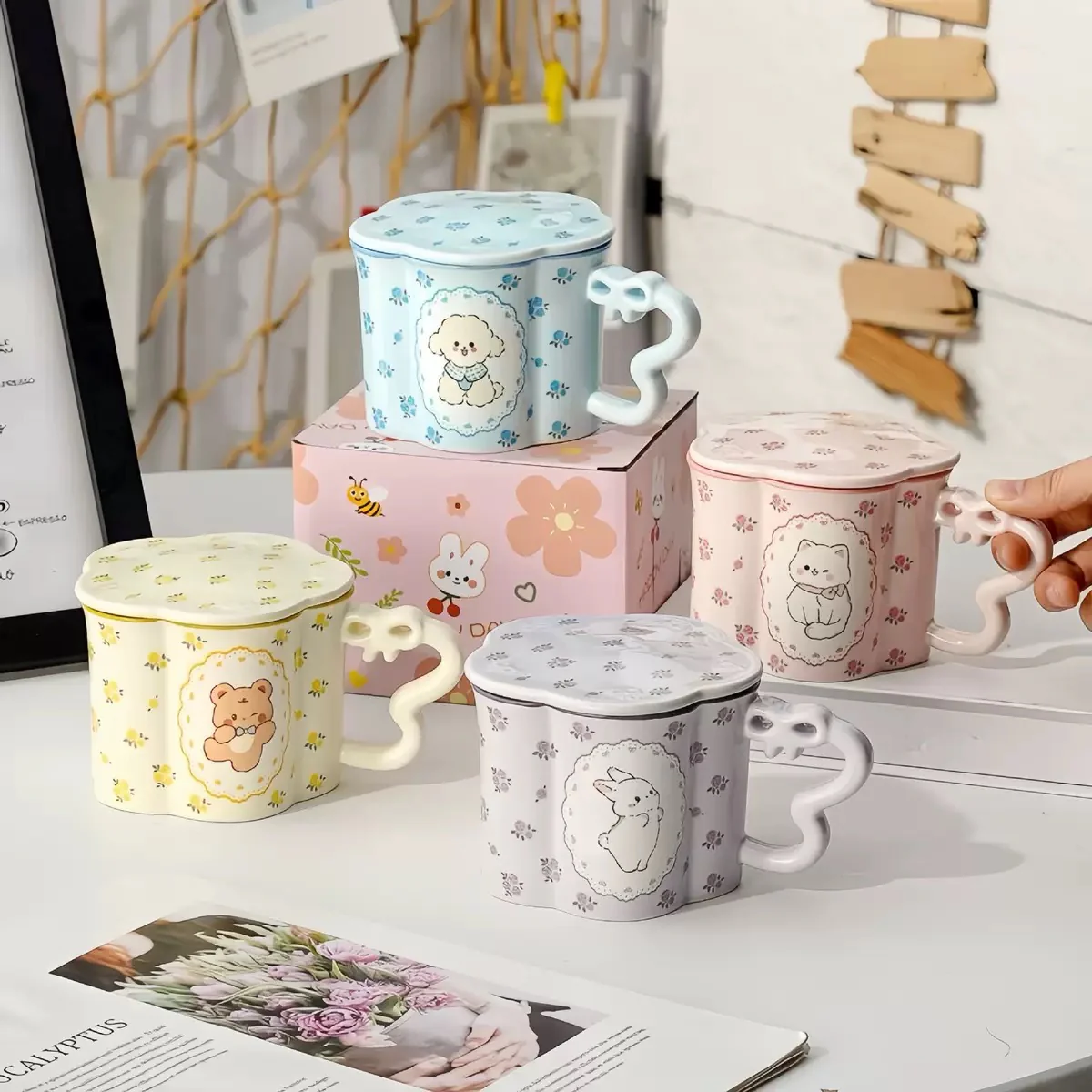Floral Bear Mug - Image 3