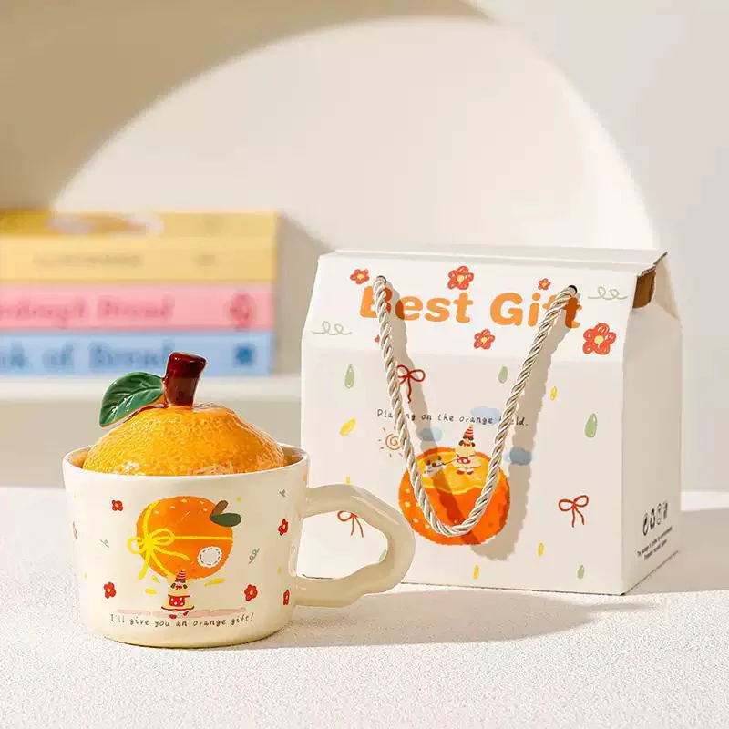 Orange Ceramic Mug - Image 2