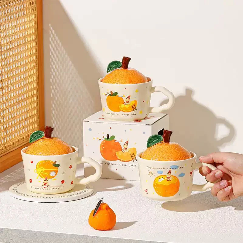 Orange Ceramic Mug - Image 4