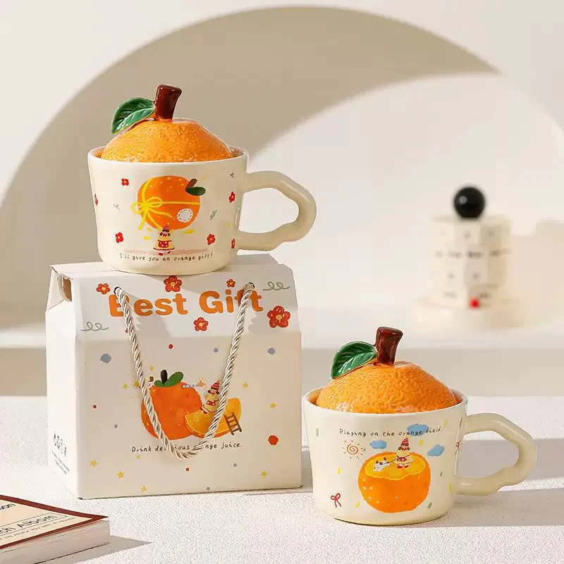 Orange Ceramic Mug - Image 5