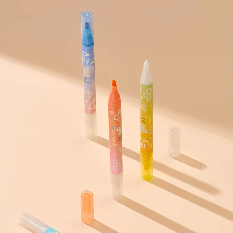 Rainbow Glitter Erasable Highlighter - Image 3
