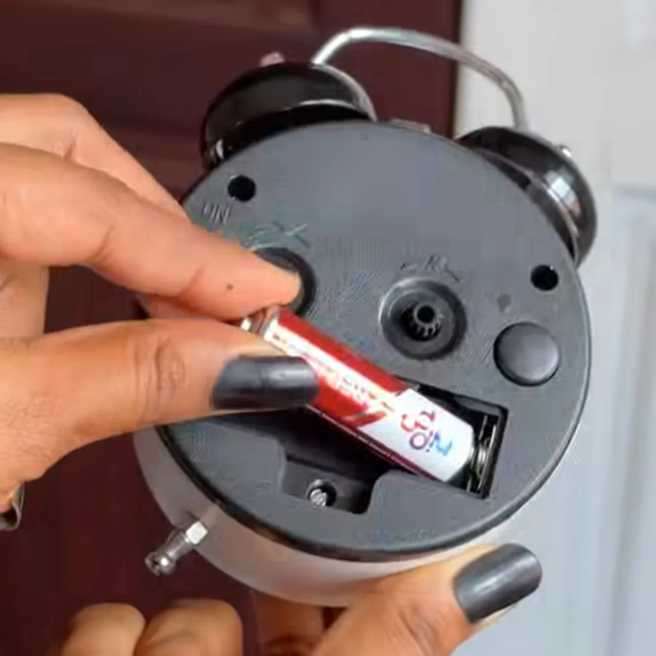 Panda Metal Mini Alarm Clock - Image 4