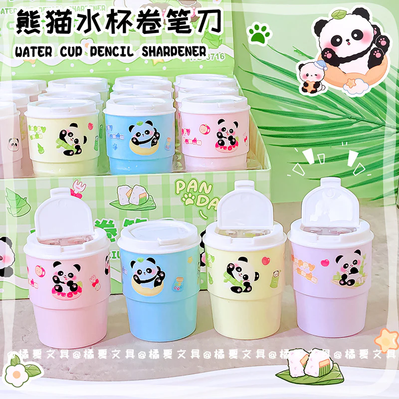 Panda Mini Milk Mug Sharpener