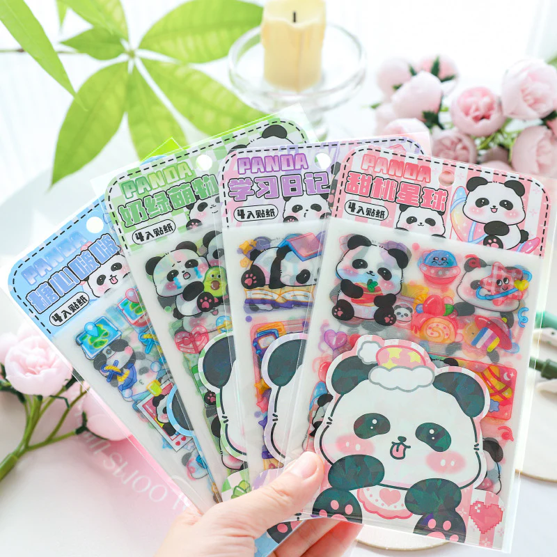 Panda Pet Matte Sticker Set 4 Sheets - Image 3