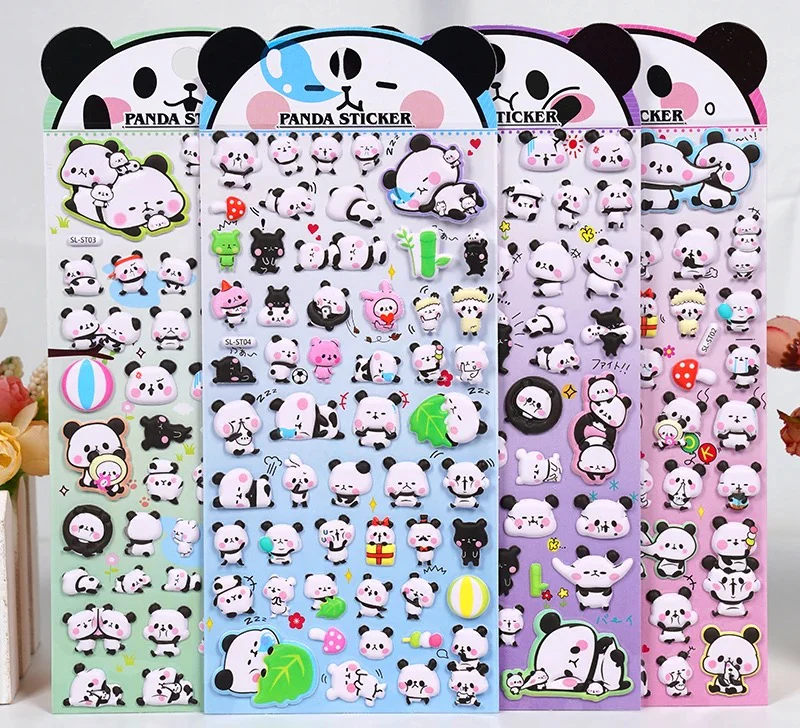 Panda Puffy Stickers - Image 3