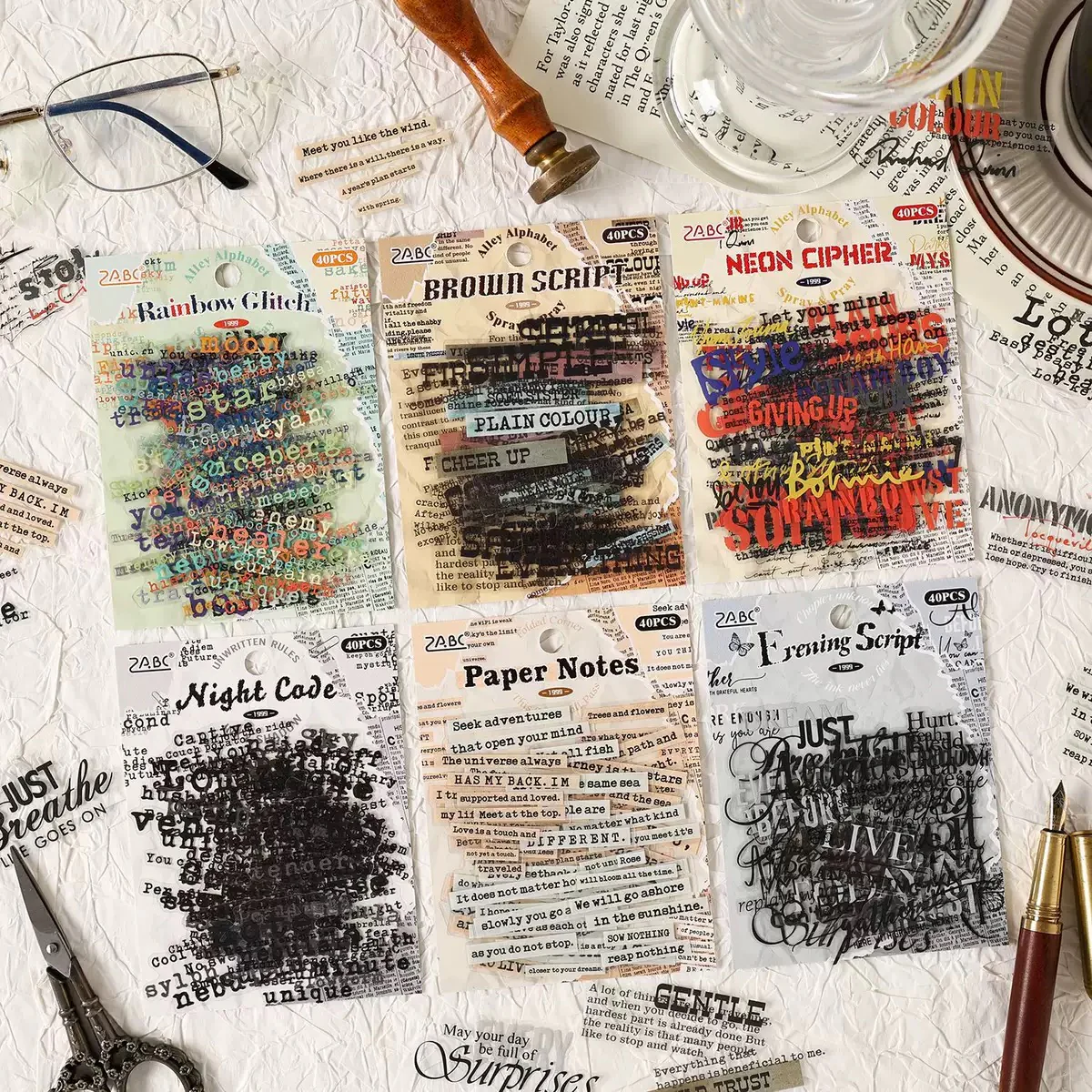 Paper Poetry Stickers