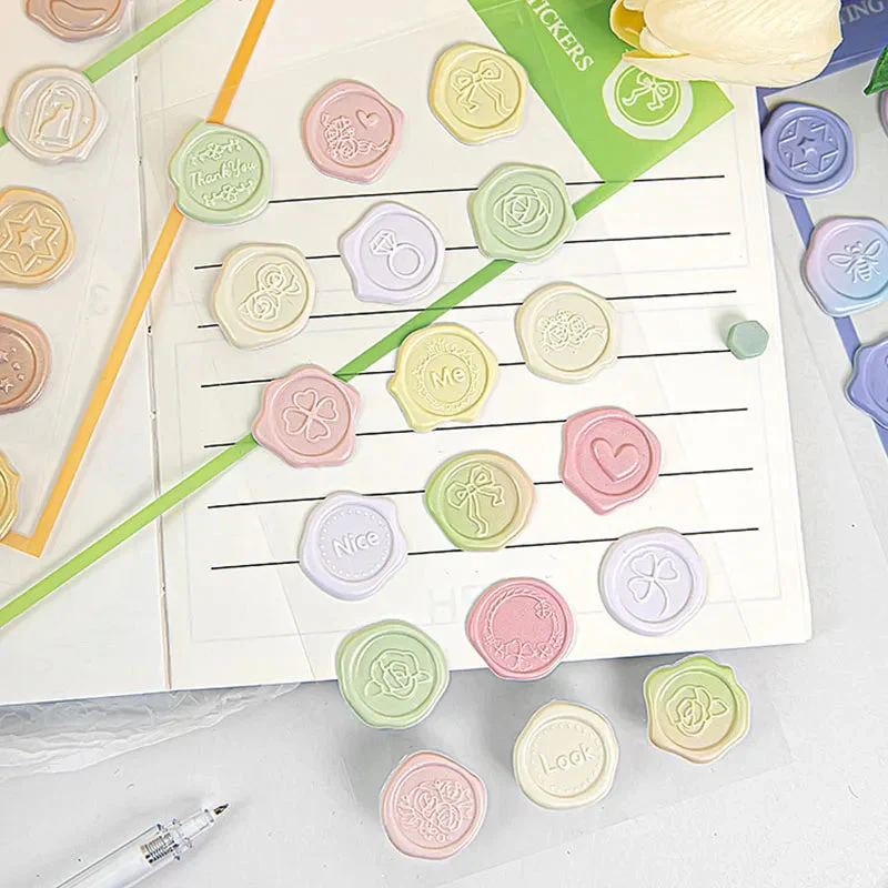Pastel Wax Seal Stickers - Image 6