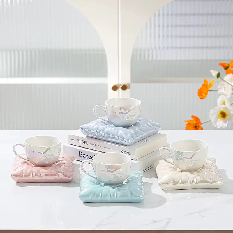 Pinteresty Bow Pillow Mug With Saucer