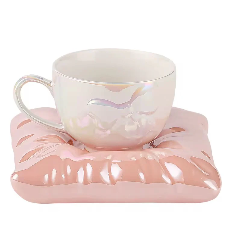 Pinteresty Bow Pillow Mug With Saucer - Image 6