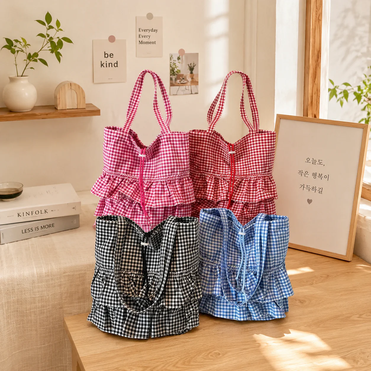 Pinteresty Gingham Tote Bag
