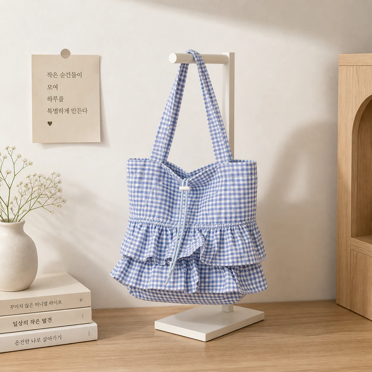 Pinteresty Gingham Tote Bag - Image 4