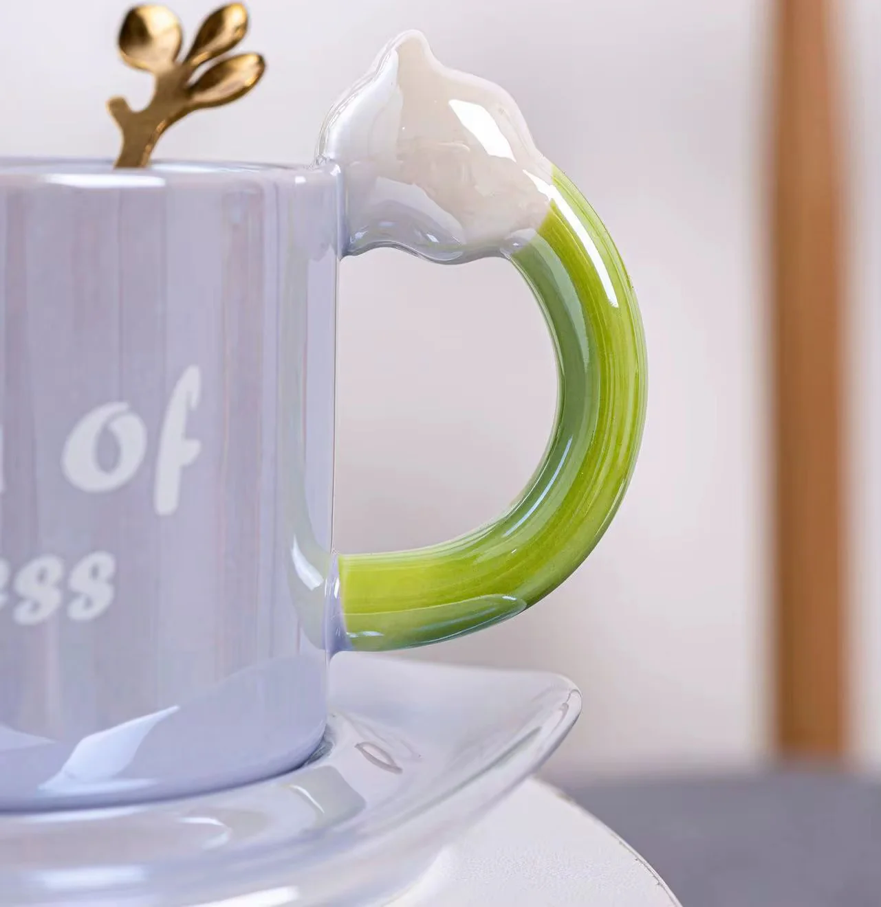 Pinteresty Tulip Mug With Saucer & Spoon - Image 6