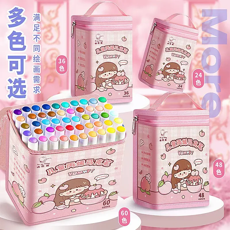 Premium Acrylic Marker 60pcs Bag - Image 2