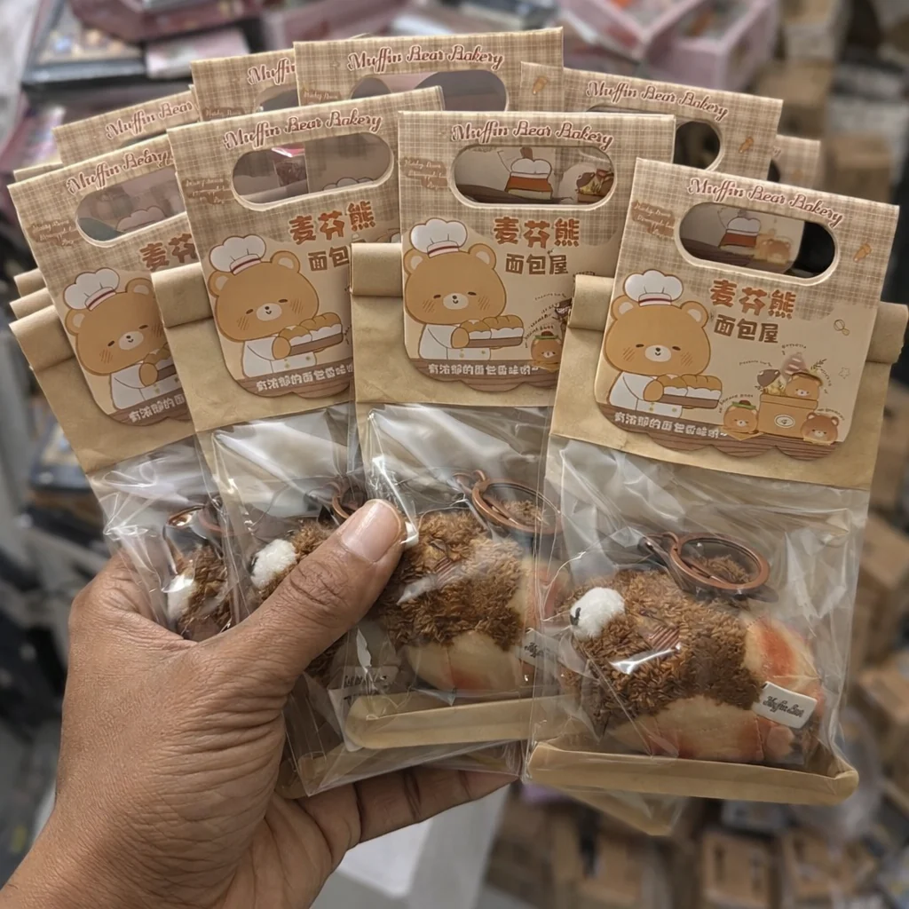Premium Bear Plush Keychain - Image 2