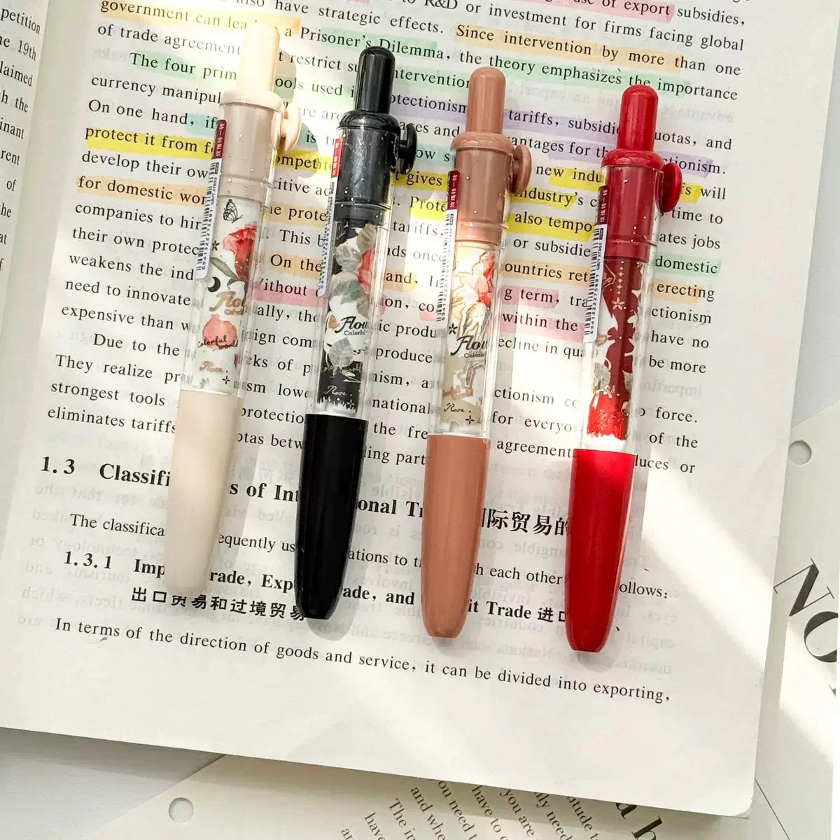 Premium Floral Black Ink Pen - Image 6
