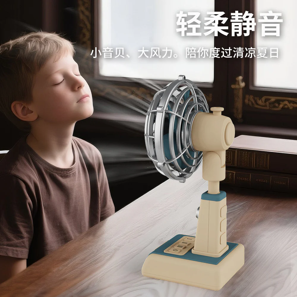 Retro Mini Table Fan - Image 12