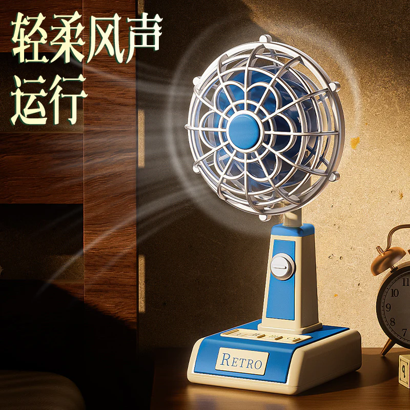 Retro Mini Table Fan - Image 6