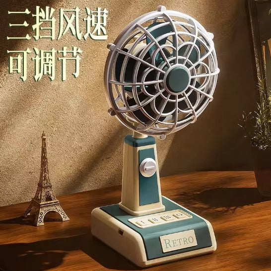 Retro Mini Table Fan - Image 9