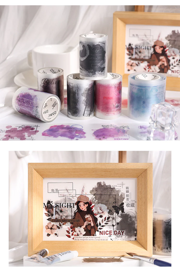 Romantic Flower Journaling Sticker Roll - Image 8