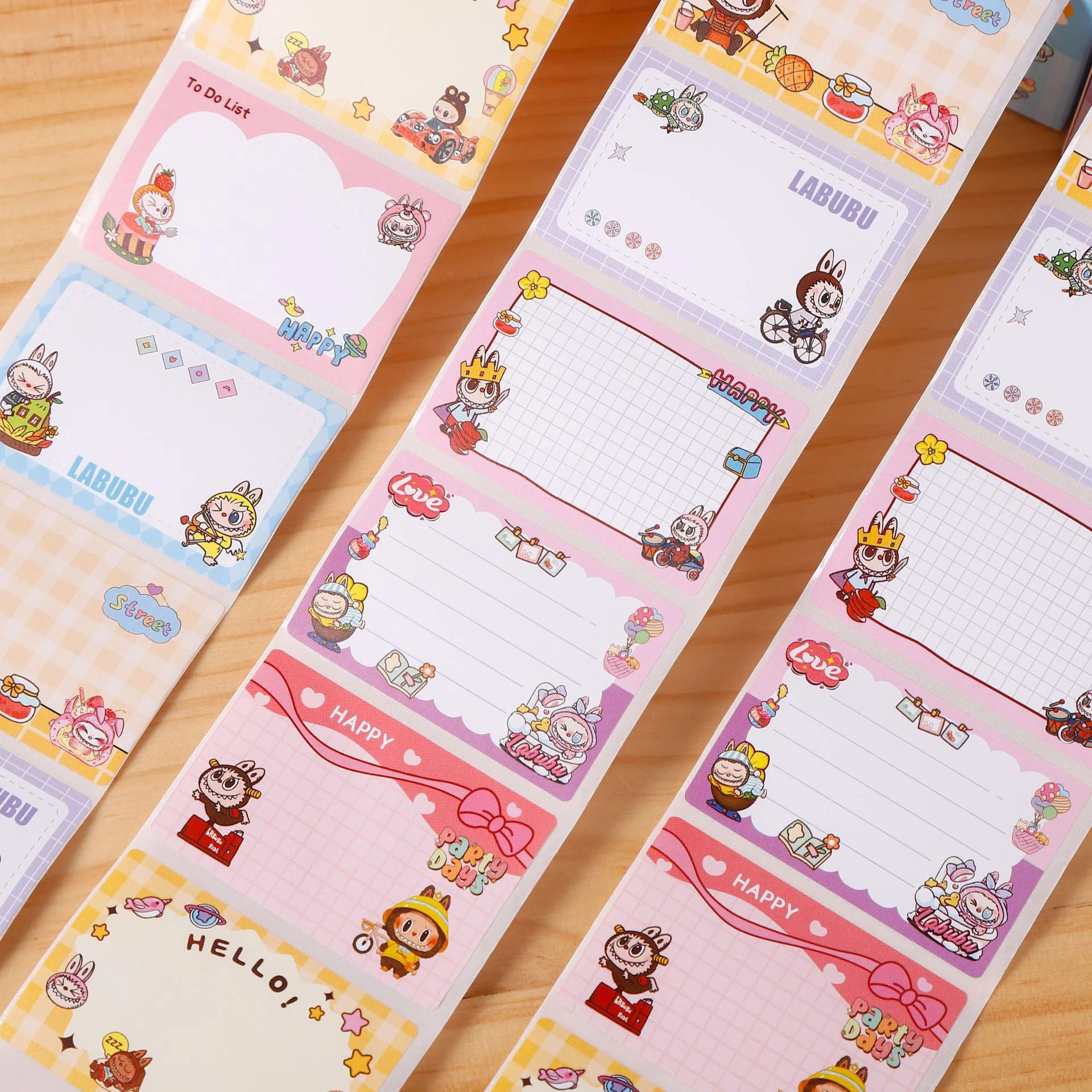 Sanrio and Labubu Note Sticker Roll - Image 3