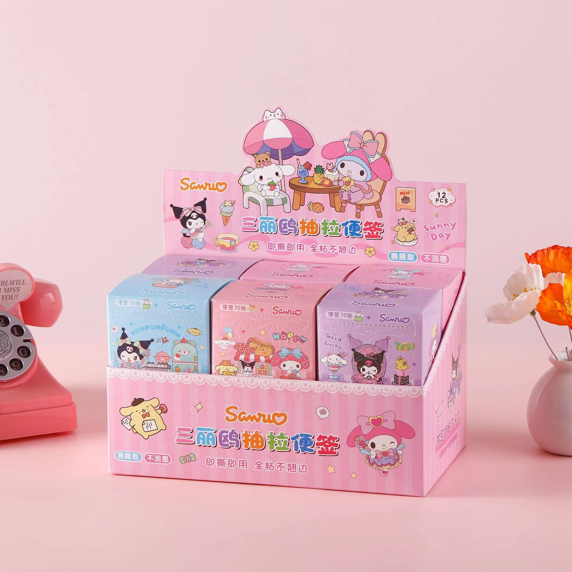 Sanrio and Labubu Note Sticker Roll - Image 4
