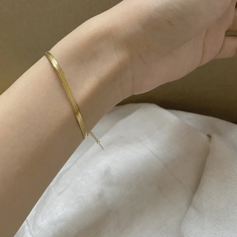 Snake Chain Stainless Steel Bracelet - Image 3