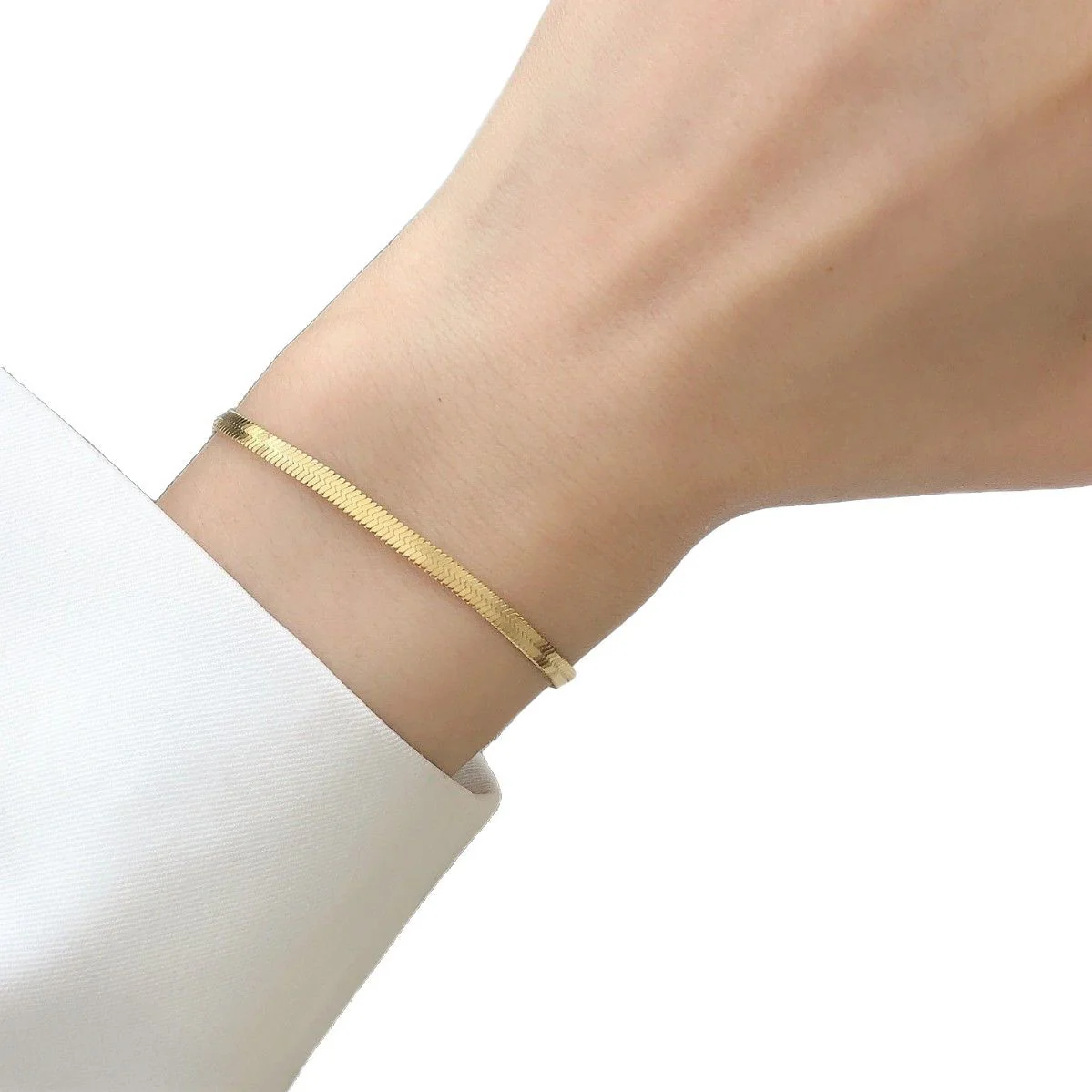 Snake Chain Stainless Steel Bracelet - Image 7
