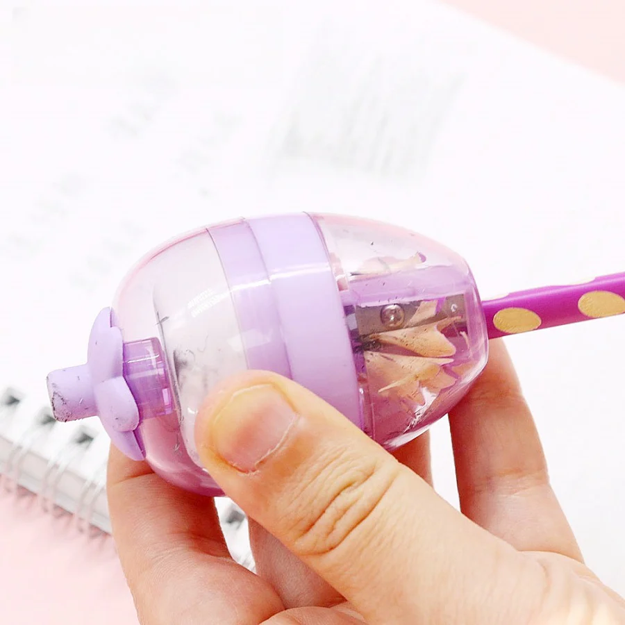 Strawberry Sharpener With Eraser - Image 2