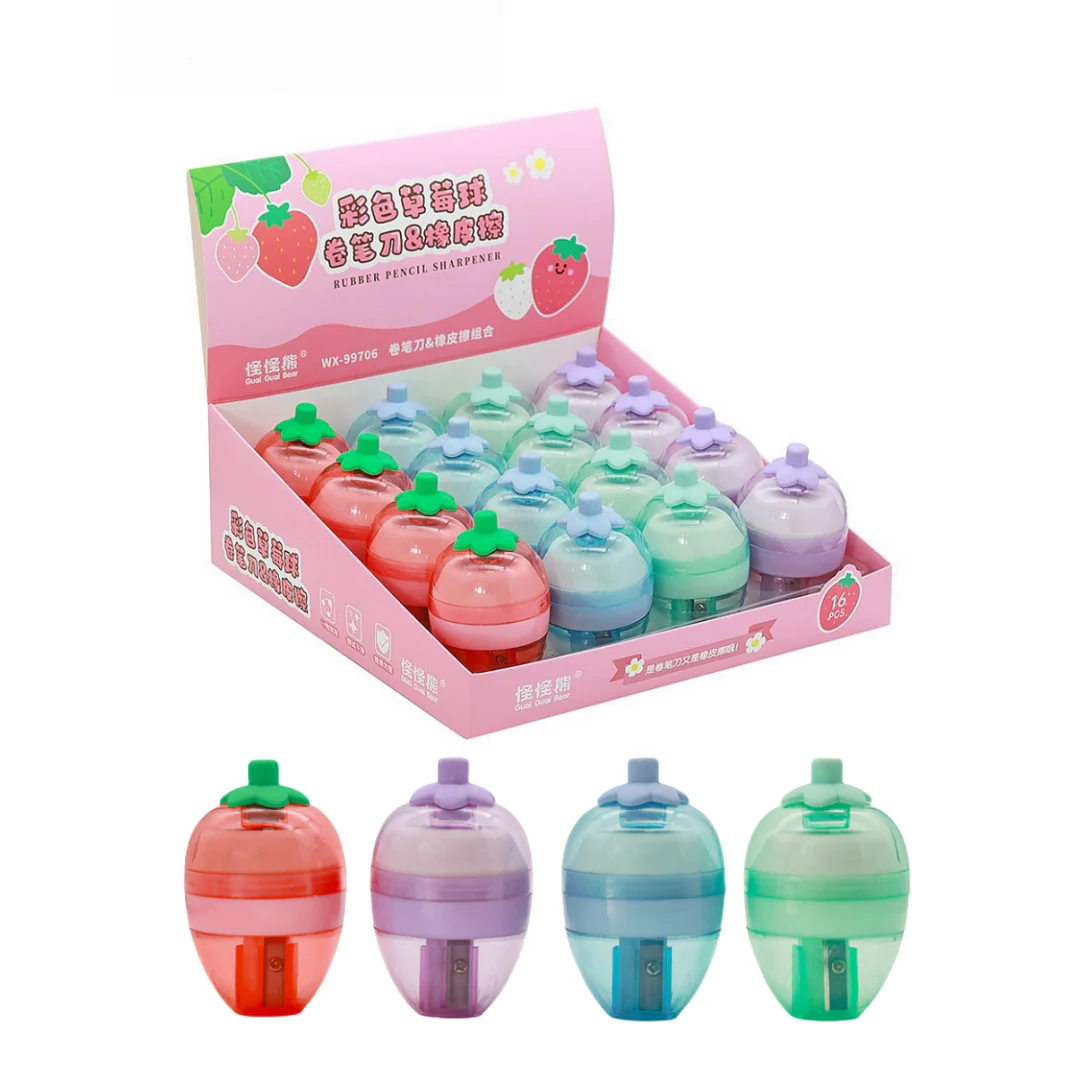 Strawberry Sharpener With Eraser - Image 5