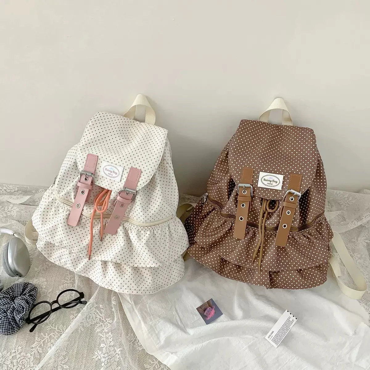Latte Polka Backpack - Image 3