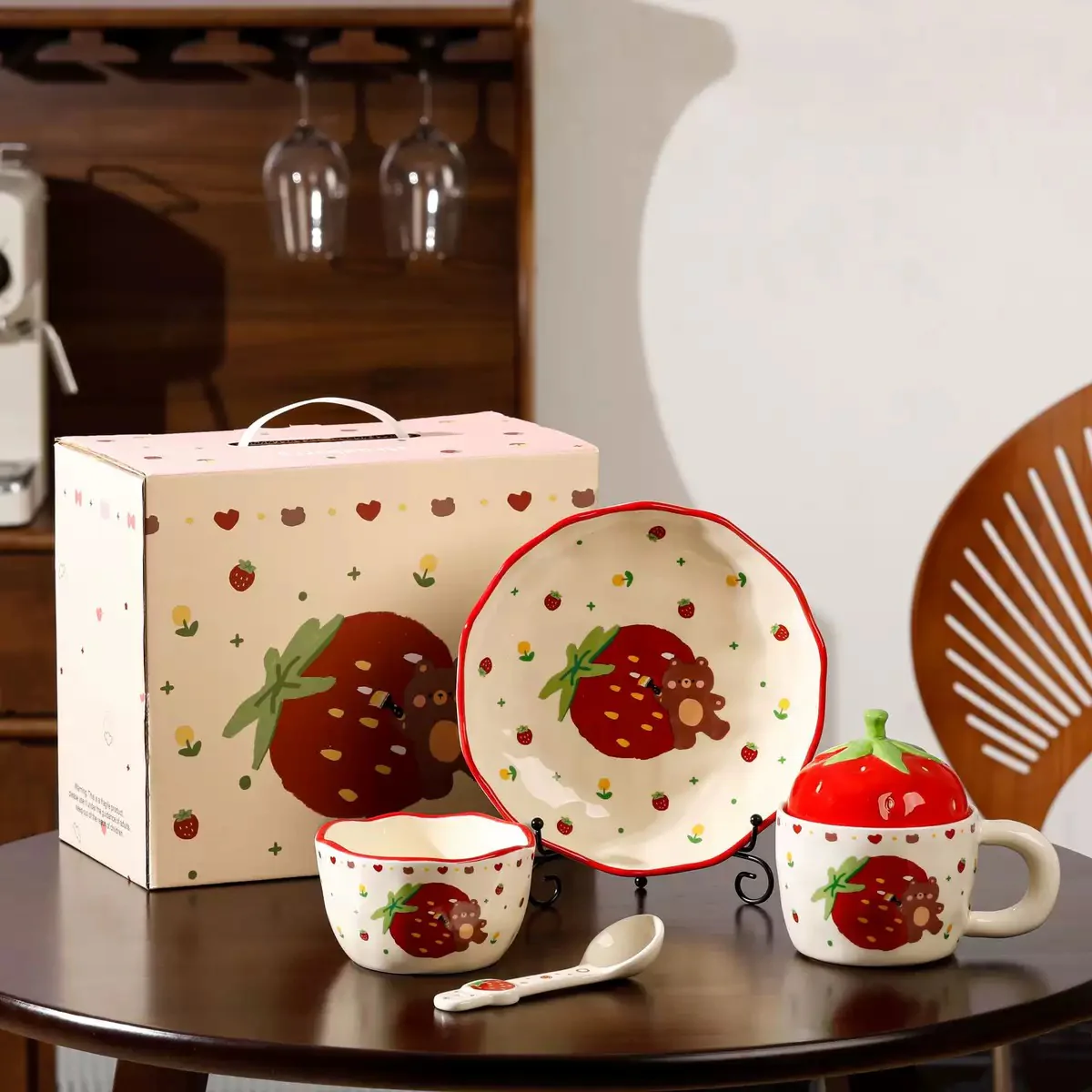 Sweet Strawberry Ceramic Bowl - Image 4