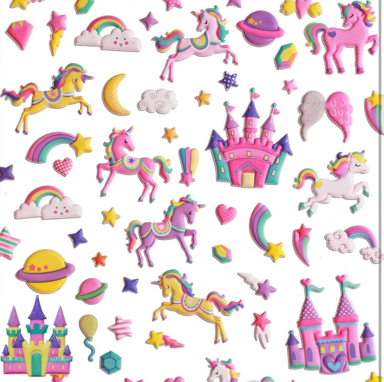 Unicorn Puffy Stickers - Image 7