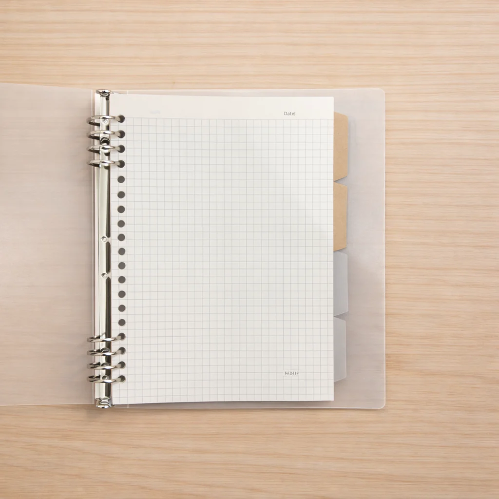 Vintage Grid Binder Notebook - Image 2