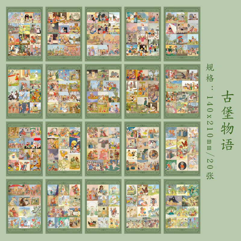 Vintage Sticker Book (20 sheet Included) - Image 8